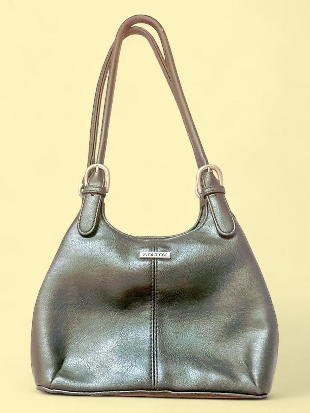 Women's Brown Leather Shoulder Bag — Classic Everyday Tote